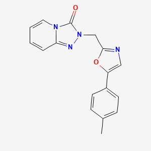 molecular formula C17H14N4O2 B7633720 2-[[5-(4-Methylphenyl)-1,3-oxazol-2-yl]methyl]-[1,2,4]triazolo[4,3-a]pyridin-3-one 