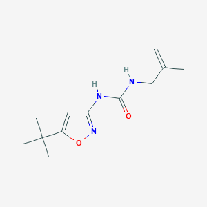 molecular formula C12H19N3O2 B7633739 1-(5-Tert-butyl-1,2-oxazol-3-yl)-3-(2-methylprop-2-enyl)urea 
