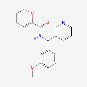 molecular formula C19H20N2O3 B7633884 N-[(3-methoxyphenyl)-pyridin-3-ylmethyl]-3,4-dihydro-2H-pyran-6-carboxamide 