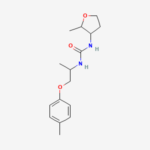 molecular formula C16H24N2O3 B7634151 1-(2-Methyloxolan-3-yl)-3-[1-(4-methylphenoxy)propan-2-yl]urea 