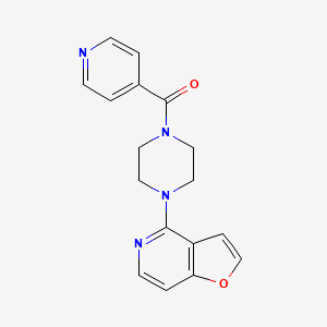 molecular formula C17H16N4O2 B7634438 (4-Furo[3,2-c]pyridin-4-ylpiperazin-1-yl)-pyridin-4-ylmethanone 