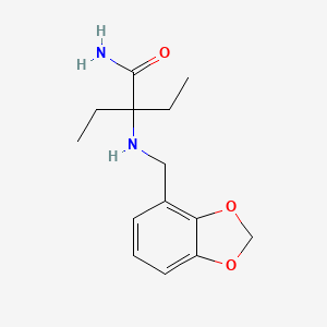 2-(1,3-Benzodioxol-4-ylmethylamino)-2-ethylbutanamide