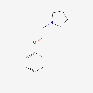 molecular formula C13H19NO B7634704 1-[2-(4-Methylphenoxy)ethyl]pyrrolidine 