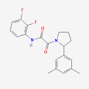 molecular formula C20H20F2N2O2 B7634761 N-(2,3-difluorophenyl)-2-[2-(3,5-dimethylphenyl)pyrrolidin-1-yl]-2-oxoacetamide 