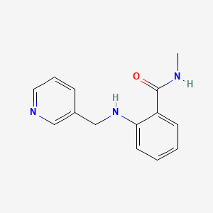 molecular formula C14H15N3O B7635118 N-methyl-2-(pyridin-3-ylmethylamino)benzamide 