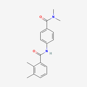 molecular formula C18H20N2O2 B7635146 N-[4-(dimethylcarbamoyl)phenyl]-2,3-dimethylbenzamide 