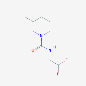 molecular formula C9H16F2N2O B7635237 N-(2,2-difluoroethyl)-3-methylpiperidine-1-carboxamide 