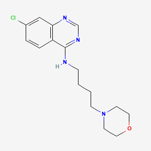 molecular formula C16H21ClN4O B7635542 7-chloro-N-(4-morpholin-4-ylbutyl)quinazolin-4-amine 