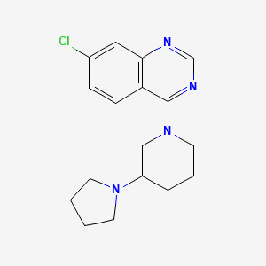 molecular formula C17H21ClN4 B7635544 7-Chloro-4-(3-pyrrolidin-1-ylpiperidin-1-yl)quinazoline 