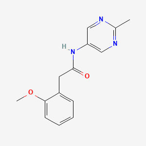molecular formula C14H15N3O2 B7635551 2-(2-methoxyphenyl)-N-(2-methyl-5-pyrimidinyl)acetamide 