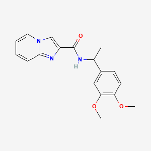 N-[1-(3,4-dimethoxyphenyl)ethyl]imidazo[1,2-a]pyridine-2-carboxamide