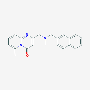 molecular formula C22H21N3O B7635665 6-Methyl-2-[[methyl(naphthalen-2-ylmethyl)amino]methyl]pyrido[1,2-a]pyrimidin-4-one 