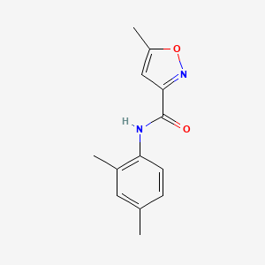 molecular formula C13H14N2O2 B7635819 N-(2,4-dimethylphenyl)-5-methyl-1,2-oxazole-3-carboxamide 