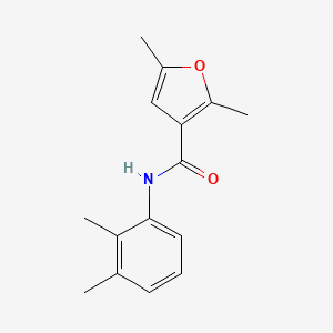 molecular formula C15H17NO2 B7635824 N-(2,3-dimethylphenyl)-2,5-dimethylfuran-3-carboxamide 
