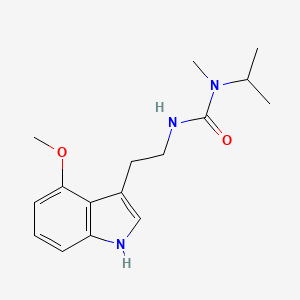 molecular formula C16H23N3O2 B7635860 3-[2-(4-methoxy-1H-indol-3-yl)ethyl]-1-methyl-1-propan-2-ylurea 