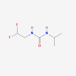 molecular formula C6H12F2N2O B7635896 1-(2,2-Difluoroethyl)-3-propan-2-ylurea 
