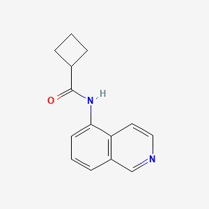 molecular formula C14H14N2O B7636011 N-isoquinolin-5-ylcyclobutanecarboxamide 