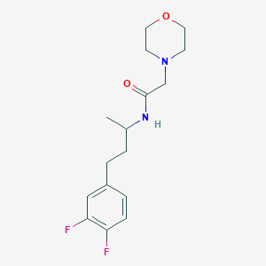 N-[4-(3,4-difluorophenyl)butan-2-yl]-2-morpholin-4-ylacetamide
