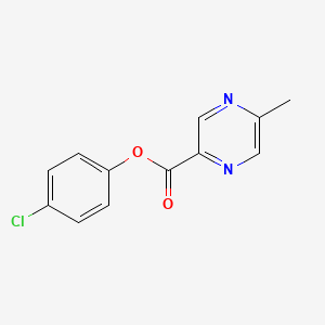 molecular formula C12H9ClN2O2 B7636060 (4-Chlorophenyl) 5-methylpyrazine-2-carboxylate 