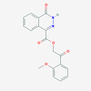 molecular formula C18H14N2O5 B7636172 [2-(2-methoxyphenyl)-2-oxoethyl] 4-oxo-3H-phthalazine-1-carboxylate 