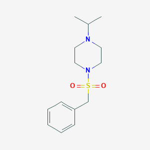 molecular formula C14H22N2O2S B7636376 1-(Benzylsulfonyl)-4-(propan-2-yl)piperazine 