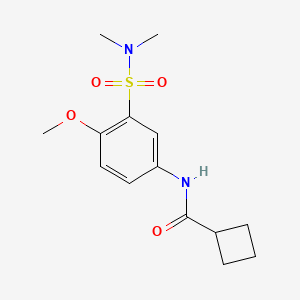 N-[3-(dimethylsulfamoyl)-4-methoxyphenyl]cyclobutanecarboxamide