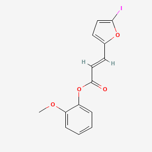 (2-methoxyphenyl) (E)-3-(5-iodofuran-2-yl)prop-2-enoate
