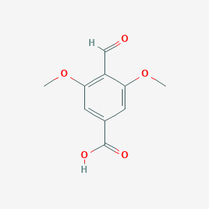 molecular formula C10H10O5 B7636475 4-Formyl-3,5-dimethoxybenzoic acid 