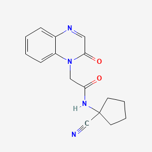 N-(1-cyanocyclopentyl)-2-(2-oxoquinoxalin-1-yl)acetamide
