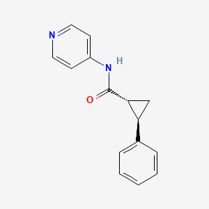 molecular formula C15H14N2O B7636668 (1R,2R)-2-phenyl-N-pyridin-4-ylcyclopropane-1-carboxamide 