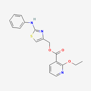 (2-Anilino-1,3-thiazol-4-yl)methyl 2-ethoxypyridine-3-carboxylate