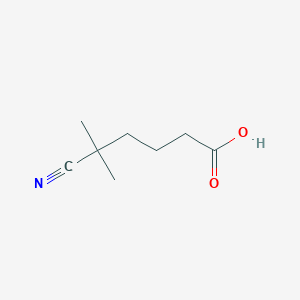 molecular formula C8H13NO2 B7636714 5-Cyano-5,5-dimethylpentanoic acid 