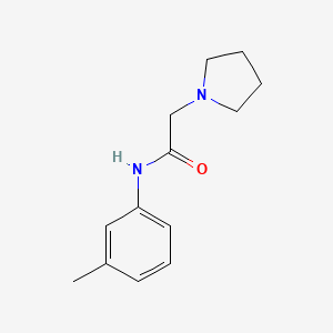 molecular formula C13H18N2O B7636787 N-(3-methylphenyl)-2-pyrrolidin-1-ylacetamide 