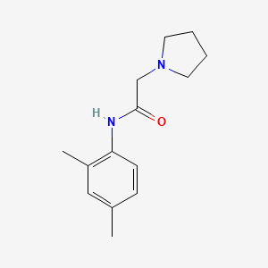 molecular formula C14H20N2O B7636805 N-(2,4-dimethylphenyl)-2-pyrrolidin-1-ylacetamide 