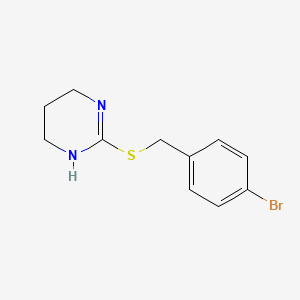 molecular formula C11H13BrN2S B7636825 2-[(4-Bromophenyl)methylsulfanyl]-1,4,5,6-tetrahydropyrimidine 