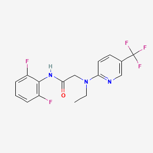 N-(2,6-difluorophenyl)-2-[ethyl-[5-(trifluoromethyl)pyridin-2-yl]amino]acetamide
