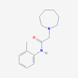 molecular formula C15H22N2O B7636858 N-(2-Methylphenyl)-2-[(hexahydro-1H-azepin)-1-yl]acetamide 