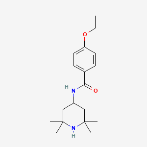molecular formula C18H28N2O2 B7636920 4-ethoxy-N-(2,2,6,6-tetramethylpiperidin-4-yl)benzamide 