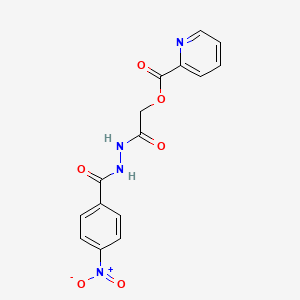 [2-[2-(4-Nitrobenzoyl)hydrazinyl]-2-oxoethyl] pyridine-2-carboxylate