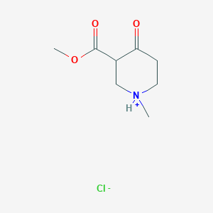 molecular formula C8H14ClNO3 B076370 1-甲基-4-氧代哌啶-3-羧酸甲酯盐酸盐 CAS No. 13049-77-9