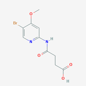 molecular formula C10H11BrN2O4 B7637062 4-[(5-Bromo-4-methoxypyridin-2-yl)amino]-4-oxobutanoic acid 