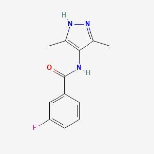 N-(3,5-dimethyl-1H-pyrazol-4-yl)-3-fluorobenzamide