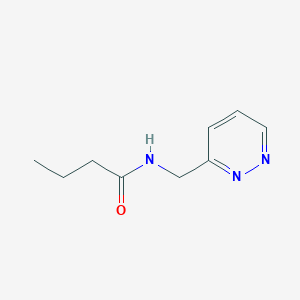 molecular formula C9H13N3O B7637108 N-(pyridazin-3-ylmethyl)butanamide 