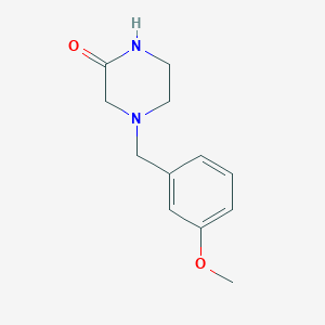4-[(3-Methoxyphenyl)methyl]piperazin-2-one