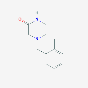 4-[(2-Methylphenyl)methyl]piperazin-2-one