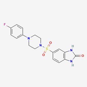 5-{[4-(4-fluorophenyl)piperazin-1-yl]sulfonyl}-1,3-dihydro-2H-benzimidazol-2-one
