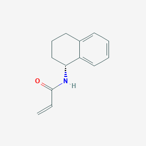 molecular formula C13H15NO B7637342 N-[(R)-Tetralin-1-yl]acrylamide 