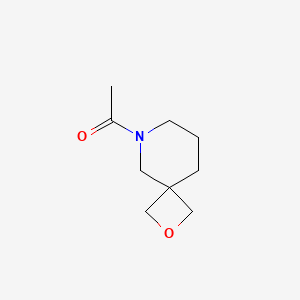 molecular formula C9H15NO2 B7637382 1-(2-Oxa-6-azaspiro[3.5]nonan-6-yl)ethanone 