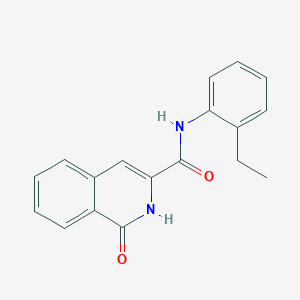molecular formula C18H16N2O2 B7637403 N-(2-ethylphenyl)-1-oxo-2H-isoquinoline-3-carboxamide 