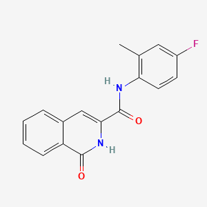 molecular formula C17H13FN2O2 B7637413 N-(4-fluoro-2-methylphenyl)-1-oxo-2H-isoquinoline-3-carboxamide 